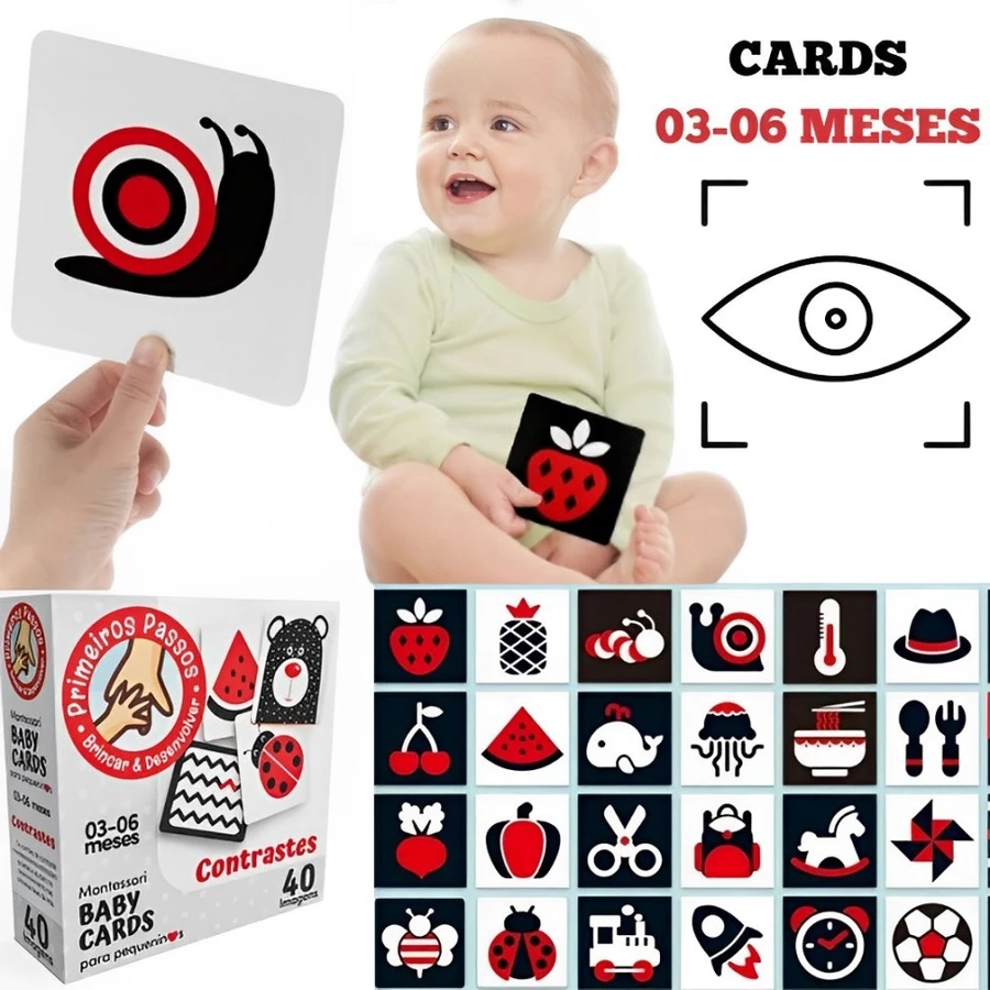 Cartão Preto Branco Colorido Educação