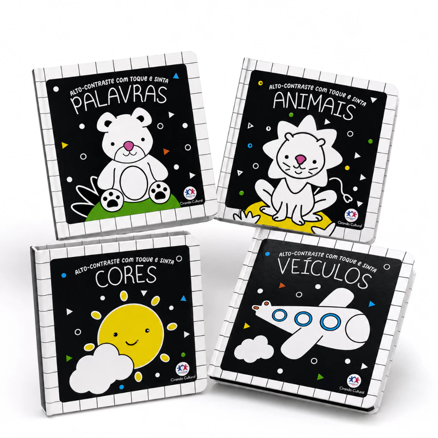 Kit 4 Livros Alto Contraste