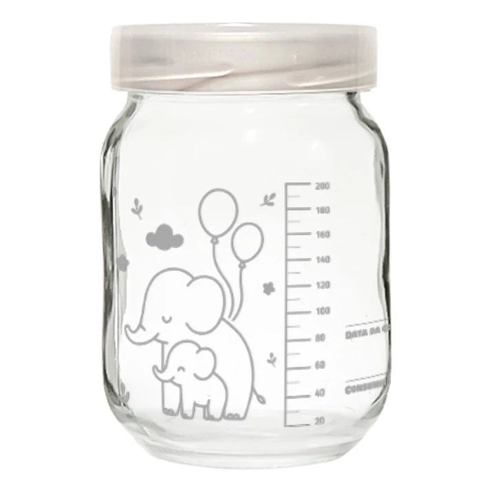 Kit 4 Potes Para Leite Materno